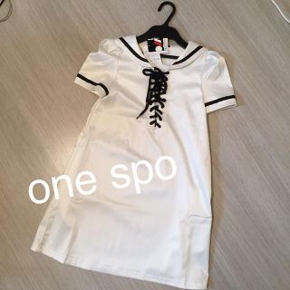 ワンスポ(one spo)の新品☆one spo セーラーワンピ(ミニワンピース)