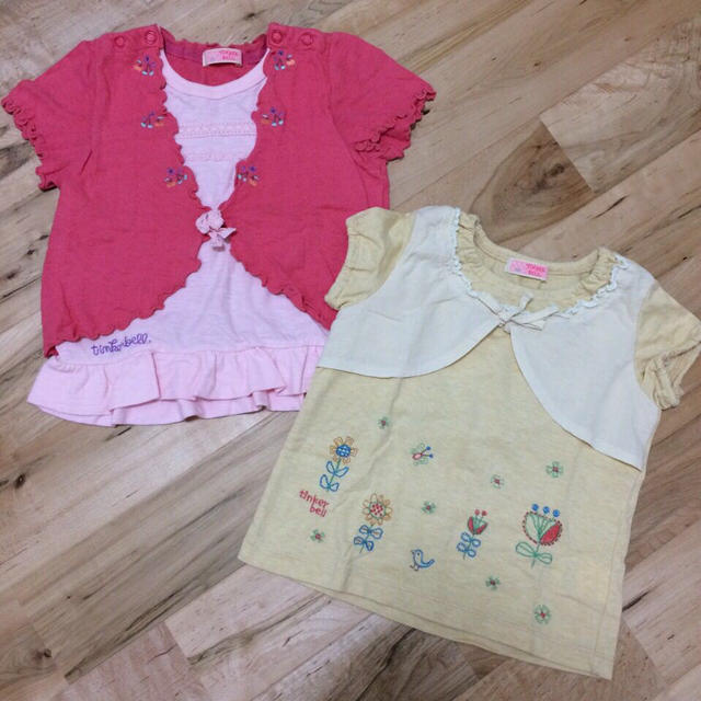 TINKERBELL(ティンカーベル)の95㎝ ティンカーベルTシャツセット キッズ/ベビー/マタニティのキッズ服女の子用(90cm~)(Tシャツ/カットソー)の商品写真