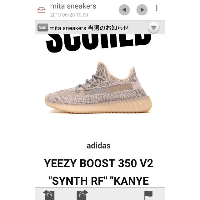 adidas(アディダス)のyeezy boost 350 v2 synth RF 
27cm 
国内正規 メンズの靴/シューズ(スニーカー)の商品写真