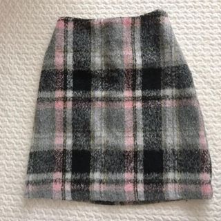 ダブルクローゼット(w closet)の台形スカート チェック柄(ひざ丈スカート)