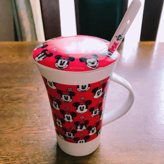 ディズニー(Disney)のディズニー マグカップ 蓋つき スプーン付き 食器(グラス/カップ)