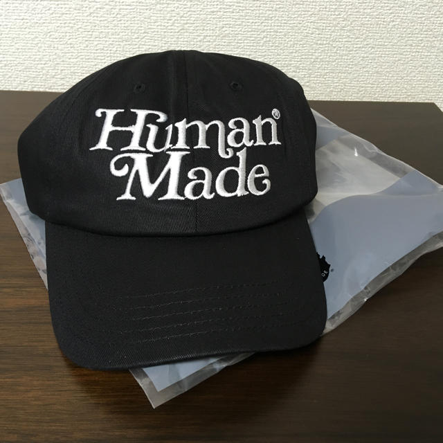 A BATHING APE(アベイシングエイプ)のgirls don't cry human made  twill cap 黒 メンズの帽子(キャップ)の商品写真