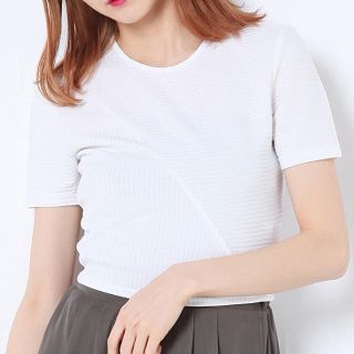 エモダ(EMODA)の【みゅ様専用】【新品】EMODA スイッチングリブトップス(Tシャツ(半袖/袖なし))