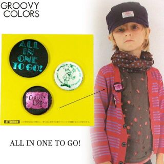 グルービーカラーズ(Groovy Colors)のDD姉妹ブランド グルービーカラーズ カタモ着 カンバッチ3個セット NO8(その他)