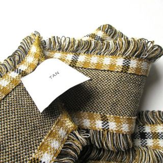 TAN CHECKERED HALTERNECK チェック ビスチェ