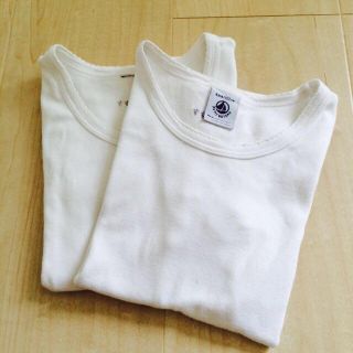 プチバトー(PETIT BATEAU)のプチバトー半袖肌着2枚セット(下着)