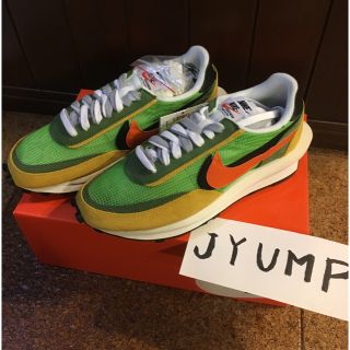 ナイキ(NIKE)の26.5cm NIKE SACAI LD WAFFLE グリーン ガスト(スニーカー)