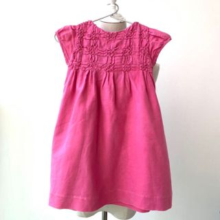 プチバトー(PETIT BATEAU)のChateau de de sable Baby Girl Dress 24M(ワンピース)