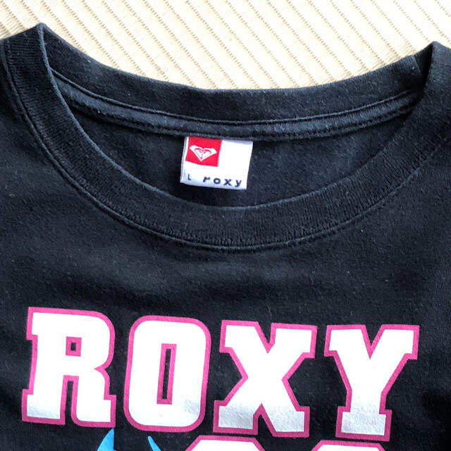 Roxy(ロキシー)の【ロキシー】Ｔシャツ ピンク&クロ Lサイズ 2枚組 レディースのトップス(Tシャツ(半袖/袖なし))の商品写真