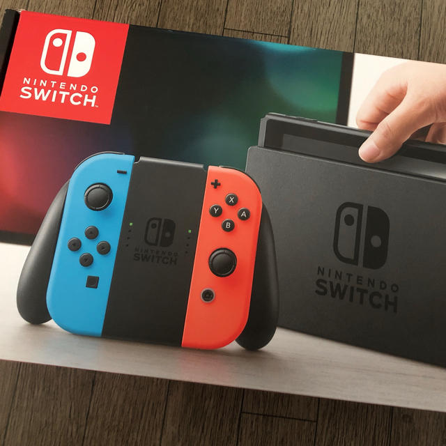 switch 未開封 ネオンブルー/ネオンレッド - 家庭用ゲーム機本体