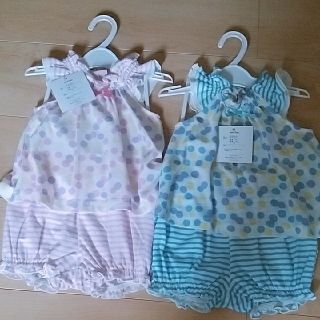 ニシマツヤ(西松屋)の新品🌼女の子ベビーセットアップ70(その他)