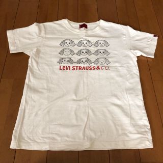 リーバイス(Levi's)のLevi's  白Ｔシャツ  レディースＬサイズ(Tシャツ(半袖/袖なし))