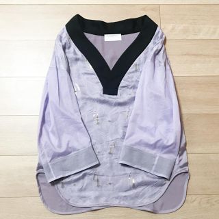 マメ(mame)のmame Silk Gisha Blouse - purple(シャツ/ブラウス(長袖/七分))