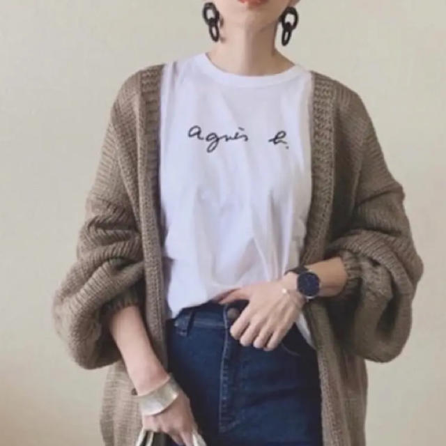 agnes b.(アニエスベー)の新品 ♡ アニエスベー ロゴ Tシャツ T2 ホワイト 白 レディースのトップス(Tシャツ(半袖/袖なし))の商品写真