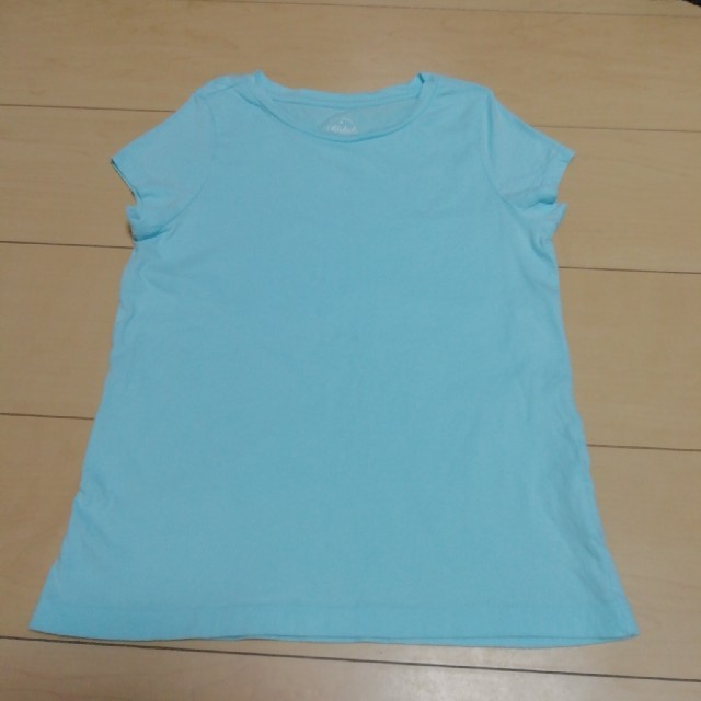 140 水色　Tシャツ　綿100％　女の子 キッズ/ベビー/マタニティのキッズ服女の子用(90cm~)(Tシャツ/カットソー)の商品写真