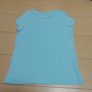 140 水色　Tシャツ　綿100％　女の子(Tシャツ/カットソー)