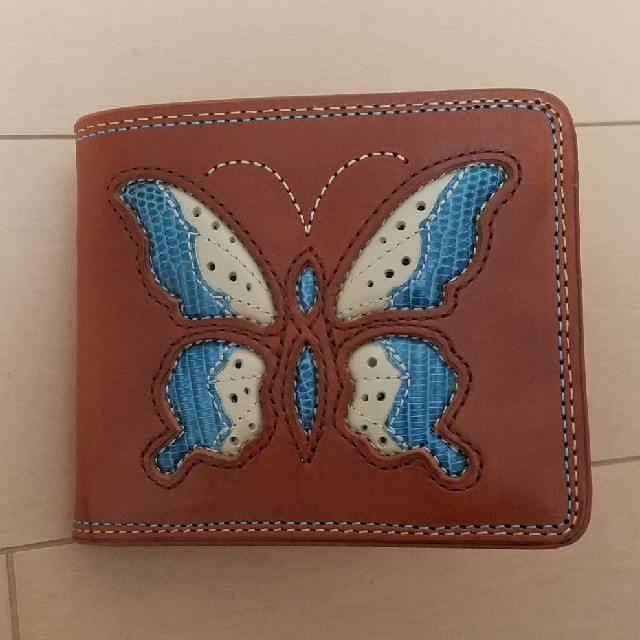 KC,s(ケイシイズ)のレザー⭐蝶⭐二つ降り財布 メンズのファッション小物(折り財布)の商品写真