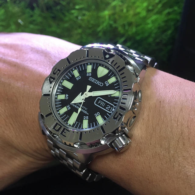 SEIKO(セイコー)の美品 SEIKO DAIVER'S ブラックモンスター メンズの時計(腕時計(アナログ))の商品写真