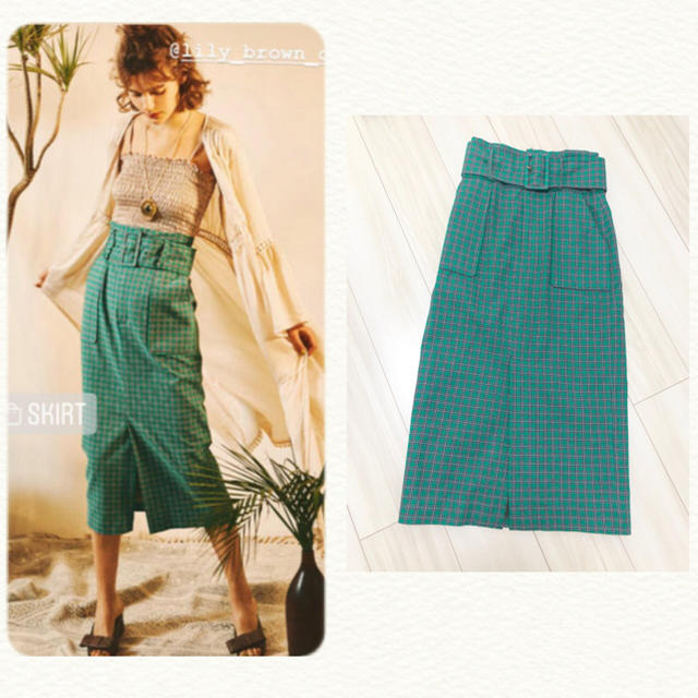 Lily Brown(リリーブラウン)の新作リリー ブラウン ミディタイトスカート レディースのスカート(ひざ丈スカート)の商品写真