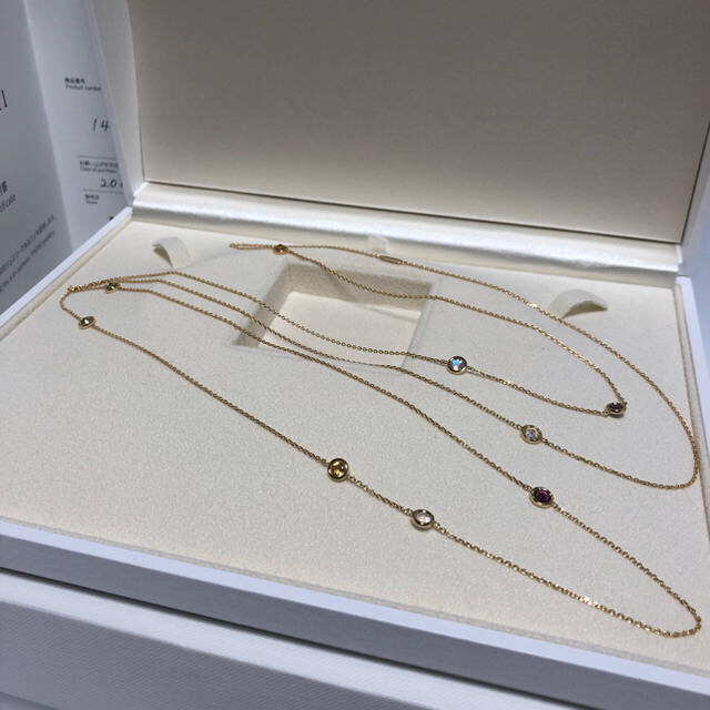 TASAKI マルチストーン ダイヤモンド ネックレス K18YG レディース