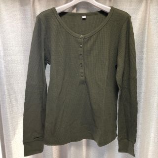 ユニクロ(UNIQLO)のワッフルヘンリーネックT (Tシャツ(長袖/七分))