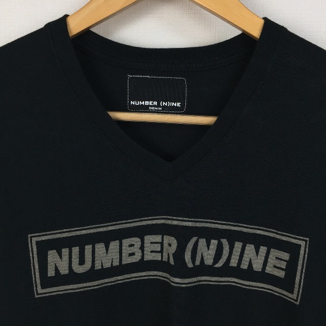 NUMBER (N)INE(ナンバーナイン)の美品 ナンバーナイン 半袖Tシャツ ブラック サイズL メンズのトップス(Tシャツ/カットソー(半袖/袖なし))の商品写真