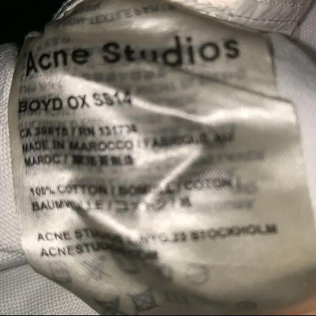 ACNE(アクネ)のあんこ様 専用 Acne Studios S/S シャツ メンズのトップス(シャツ)の商品写真