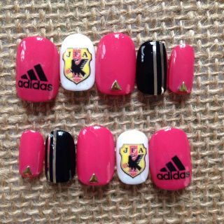 ネイルチップ サッカー♡adidas