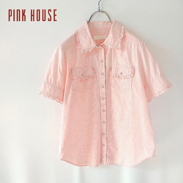 PINK HOUSE - PINK HOUSE ピンクハウス ギンガムチェック シャツ 