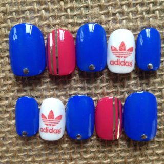 ネイルチップ サッカー♡adidas