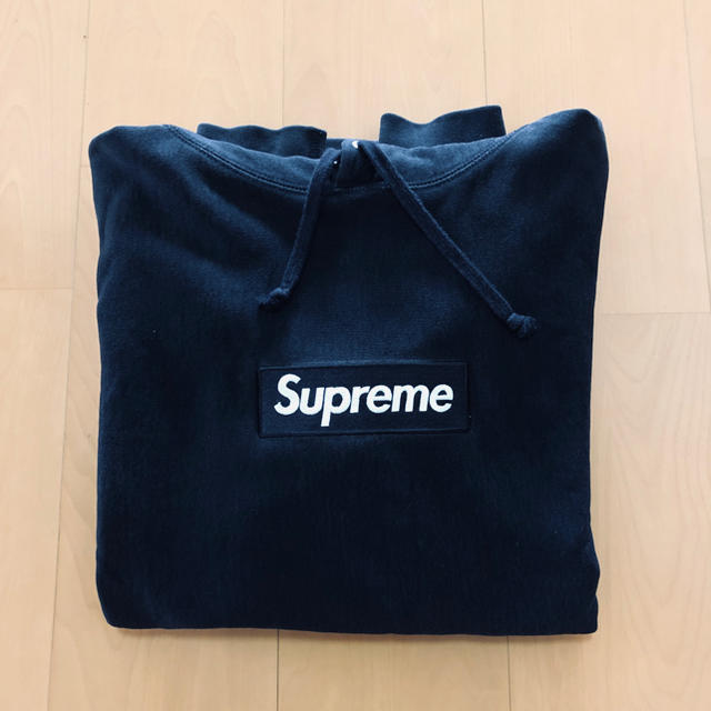 【花様専用】supreme box logo 12AW パーカー 黒 Mのサムネイル