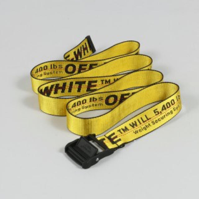 off white オフホワイト インダストリアル ベルト イエロー ストリート