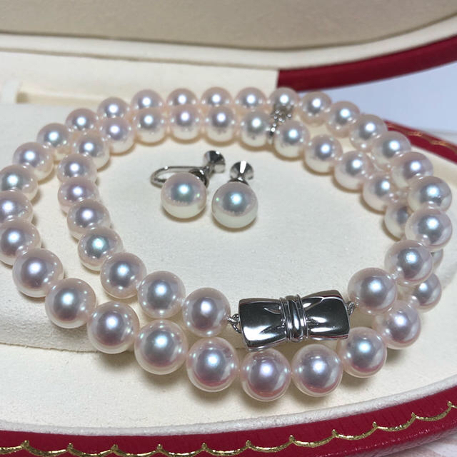 Mikimoto 現行 ミキモト エトレンヌ 7 5 8 5 パールネックレスセットの通販 By ちゃみ Shop ミキモトならラクマ