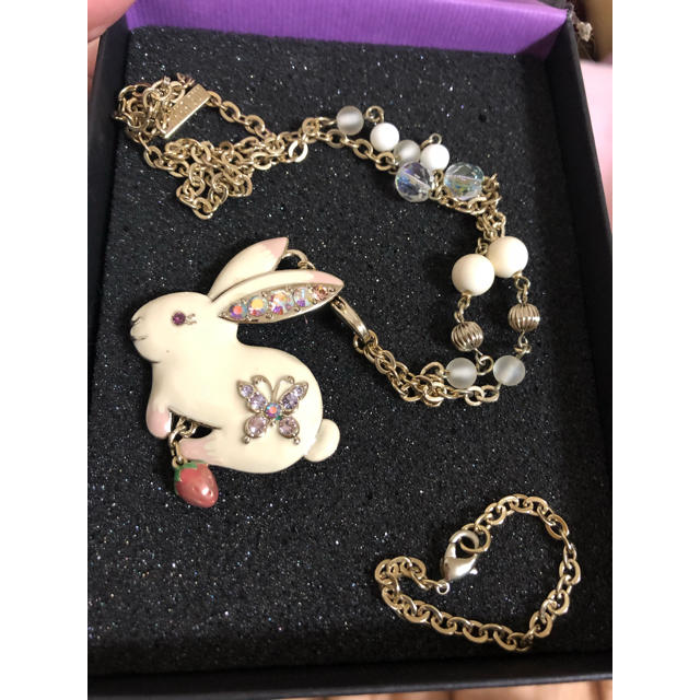 レディースanna sui ネックレス うさぎ bunny