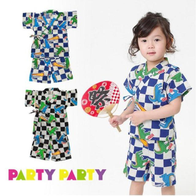 PARTYPARTY(パーティーパーティー)の PARTY PARTY♡新品甚平 キッズ/ベビー/マタニティのベビー服(~85cm)(甚平/浴衣)の商品写真