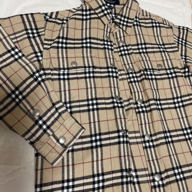 BURBERRY(バーバリー)のバーバリー  綿ネル地  120サイズ キッズ/ベビー/マタニティのキッズ服男の子用(90cm~)(ブラウス)の商品写真