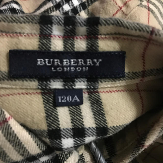 BURBERRY(バーバリー)のバーバリー  綿ネル地  120サイズ キッズ/ベビー/マタニティのキッズ服男の子用(90cm~)(ブラウス)の商品写真