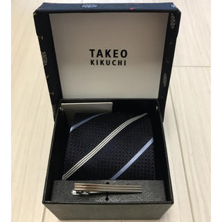タケオキクチ(TAKEO KIKUCHI)のタケオキクチ ネクタイ&タイピンセット 新品未使用(ネクタイ)