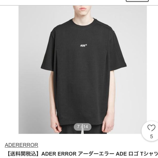 【Totoさん専用】adererror  メンズのトップス(Tシャツ/カットソー(半袖/袖なし))の商品写真