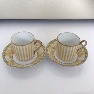 リチャードジノリ(Richard Ginori)のレア♡美品 リチャードジノリ  ペア デミタス カップ アンド ソーサー(グラス/カップ)