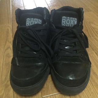 ロキシー(Roxy)のROXY ブラックスニーカー 24cm(スニーカー)