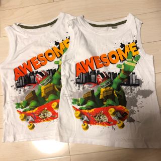 エイチアンドエム(H&M)のノースリーブ2枚(Tシャツ/カットソー)