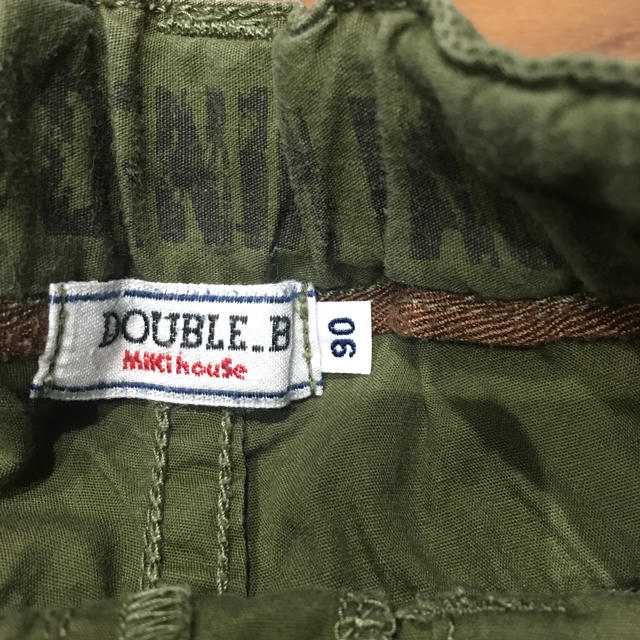 DOUBLE.B(ダブルビー)のダブルb   ハーフパンツ 90 キッズ/ベビー/マタニティのキッズ服男の子用(90cm~)(パンツ/スパッツ)の商品写真