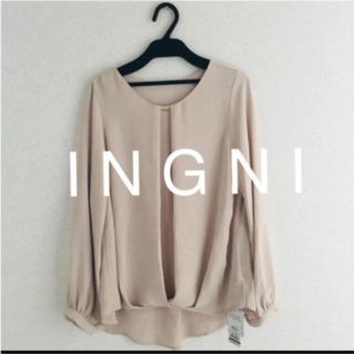 イング(INGNI)の2019最新★ I N G N Iイング★裾タックバー付トロミ/ブラウス(シャツ/ブラウス(長袖/七分))