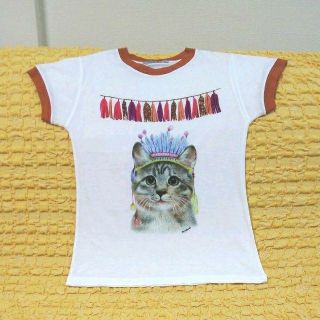 ネコちゃんTシャツ★フリーサイズ★(Tシャツ(半袖/袖なし))