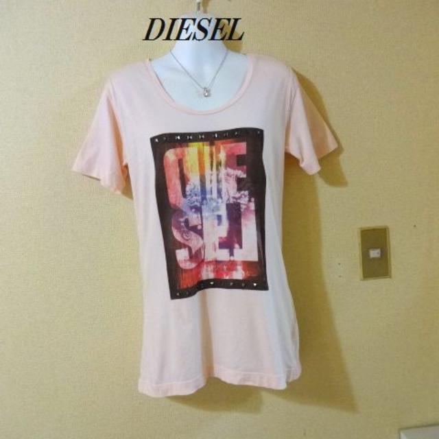DIESEL(ディーゼル)のDIESELディーゼル♡スタッズお洒落ロゴTシャツ レディースのトップス(Tシャツ(半袖/袖なし))の商品写真