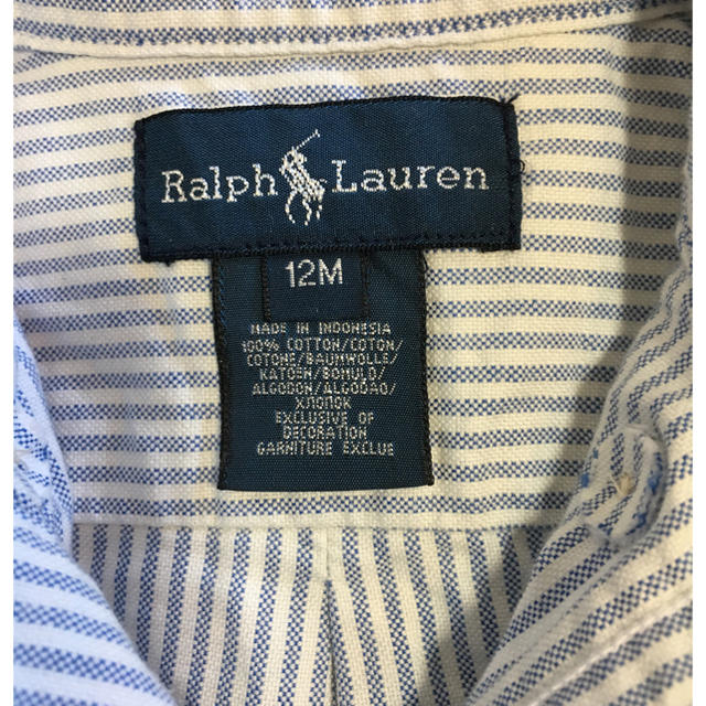 Ralph Lauren(ラルフローレン)の☆値下げしました！☆ラルフローレン 長袖シャツ 80サイズ キッズ/ベビー/マタニティのベビー服(~85cm)(シャツ/カットソー)の商品写真