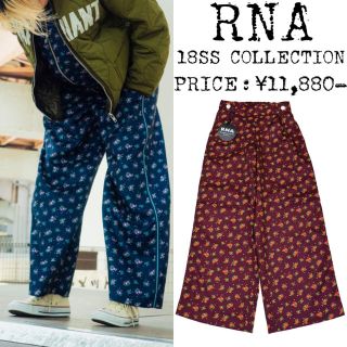 アールエヌエー(RNA)の★新品★18SS★定価¥1,1万★RNA★アールエヌエー★花柄 ワイドパンツ★M(カジュアルパンツ)