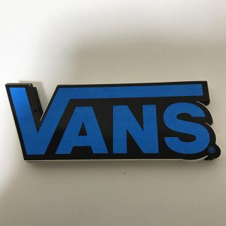 ヴァンズ(VANS)の【縦4cm横14.5cm】VANS ステッカー ブルー(ステッカー)