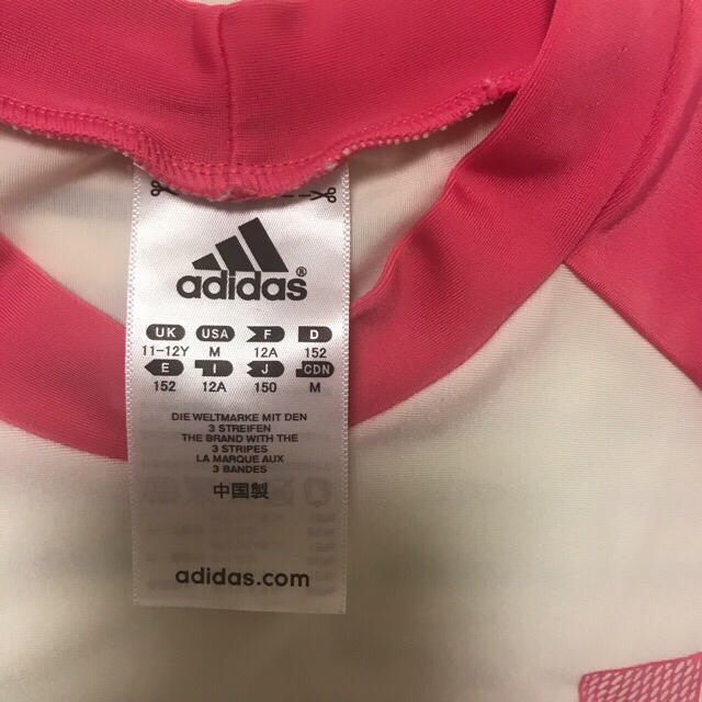 adidas(アディダス)のお値引き中 ラッシュガード 女の子 150センチ キッズ/ベビー/マタニティのキッズ服女の子用(90cm~)(水着)の商品写真